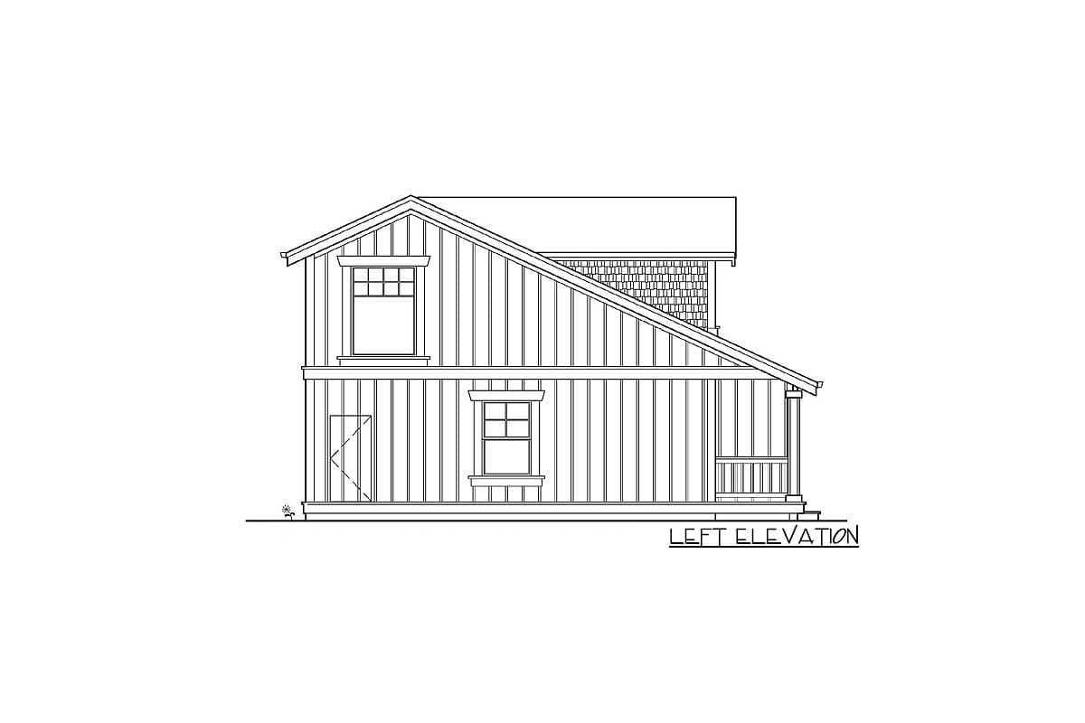 Plan 2395JD: Small House Plan with Two Exterior Choices - Image #6 - Bungalow, Cottage, Northwest