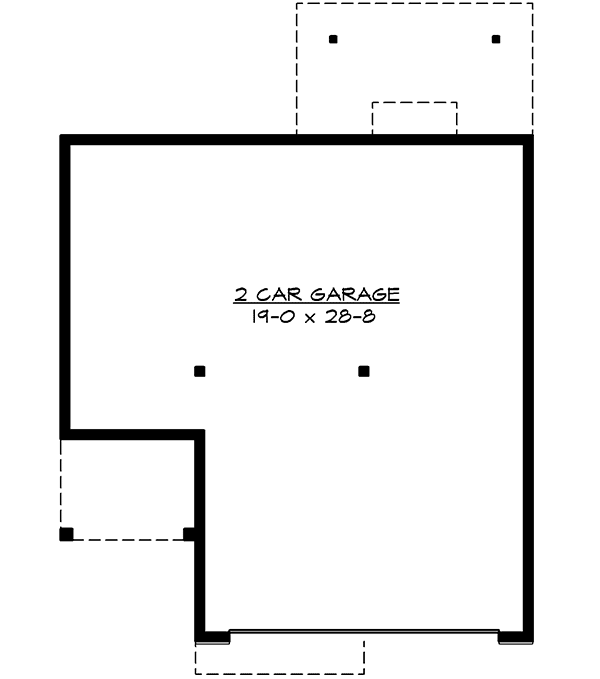 Plan 2399JD: Two-Story Northwest House Plan with Lower-Level Garage - Floor Plan - Basement - Northwest