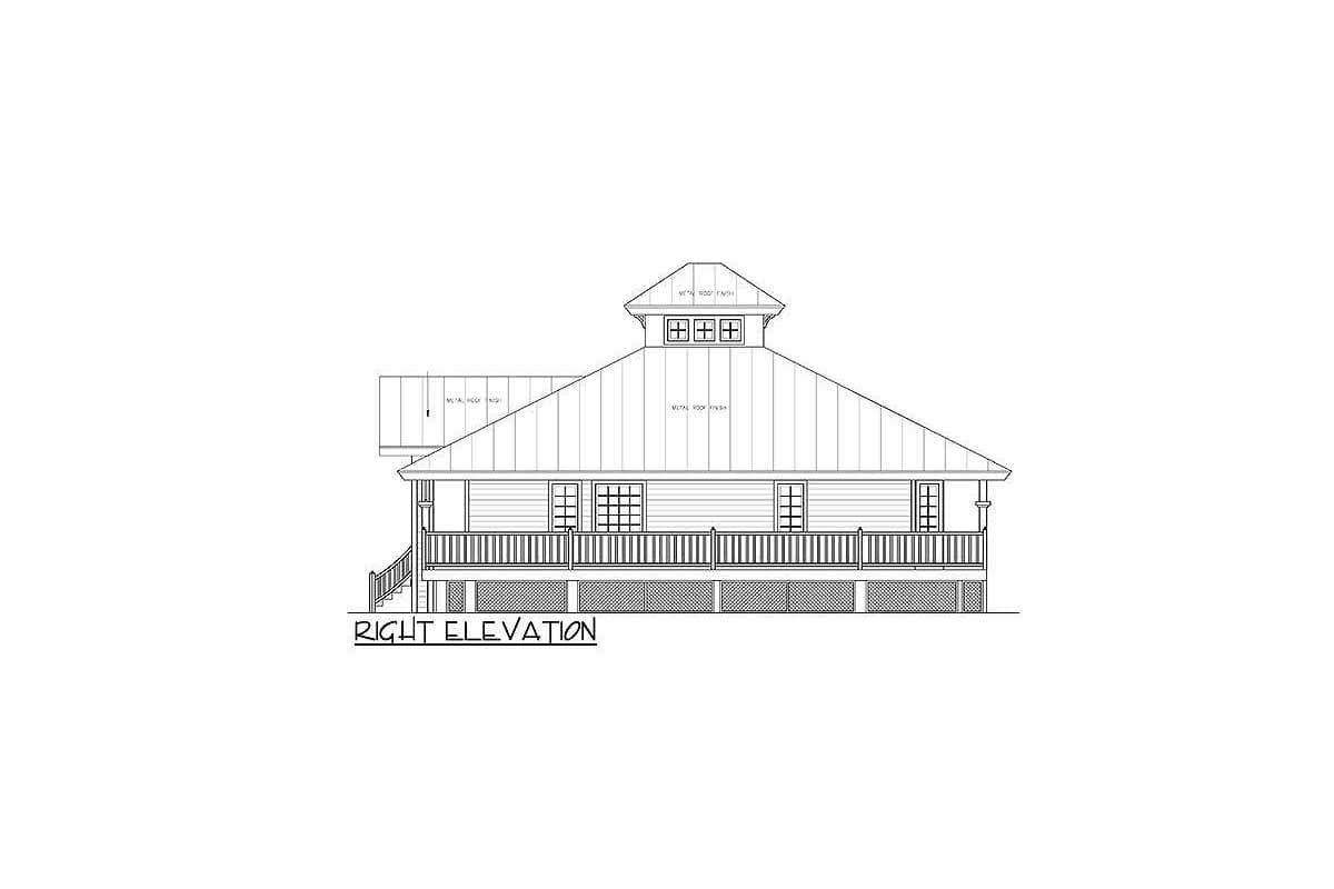 Plan 24046BG: Florida Cracker Style Home Plan with Flex Room - 1789 Sq Ft - Image #5 - Beach, Coastal, Florida-Style, Southern, Vacation