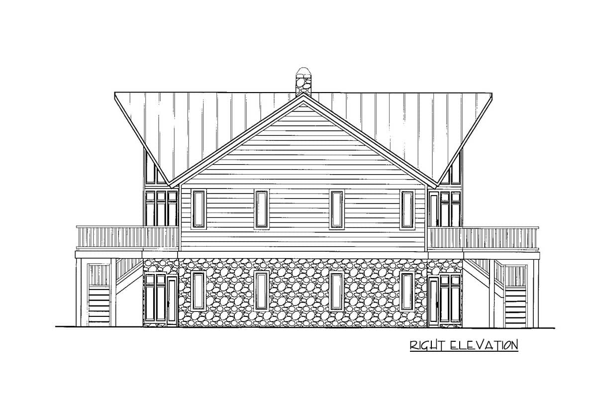 Plan 24085BG: Rustic Lodge - Image #4 - Mountain, Rustic, Vacation