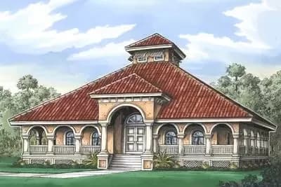 Florida Cracker House Plan - 1789 Sq Ft