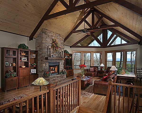 Plan 24113BG: Vaulted Craftsman with Views - Image #6 - Craftsman, Mountain, Northwest, Rustic, Vacation