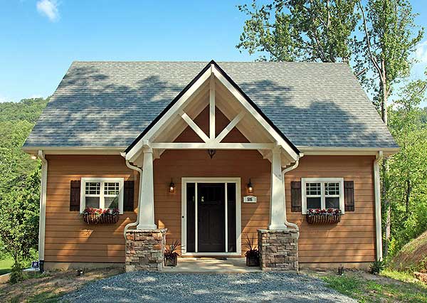 Plan 24114BG: Vacation Cottage with Drive Under Garage - Image #6 - Cottage, Mountain, Vacation
