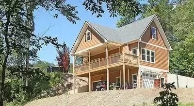 Vacation Cottage with Drive Under Garage