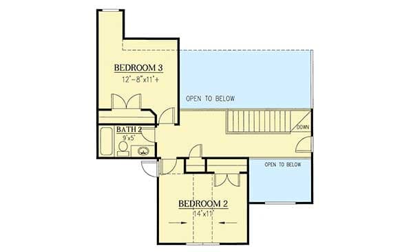 Plan 24330TW: Stately Traditional Home Plan - Floor Plan - 2nd Floor - Traditional