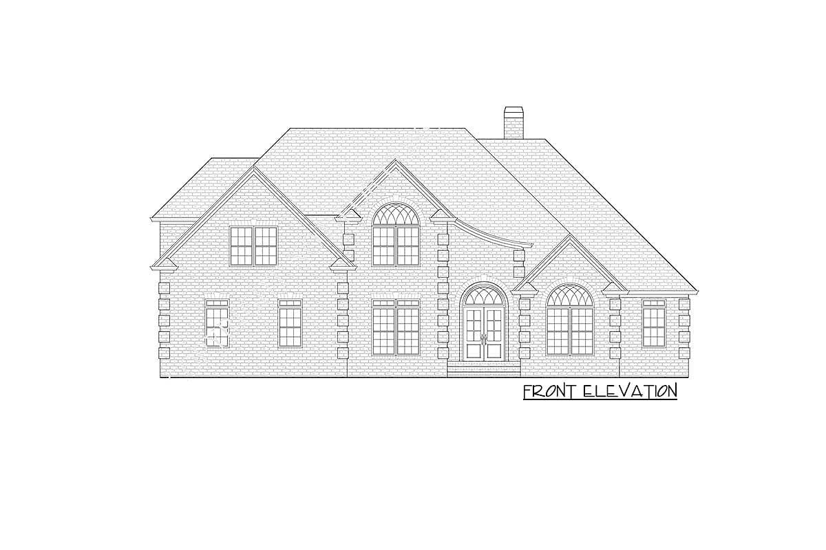Plan 24333TW: Magnificent Family Room Windows - Image #9 - European, Traditional