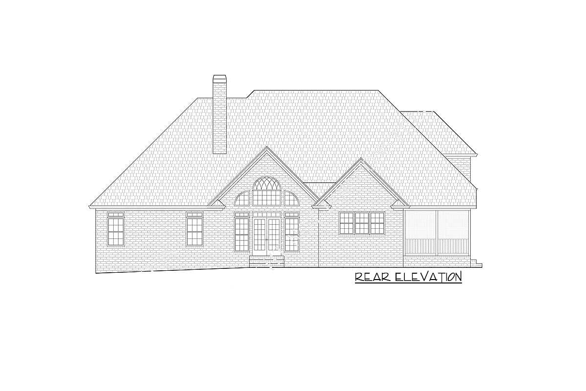 Plan 24333TW: Magnificent Family Room Windows - Image #11 - European, Traditional