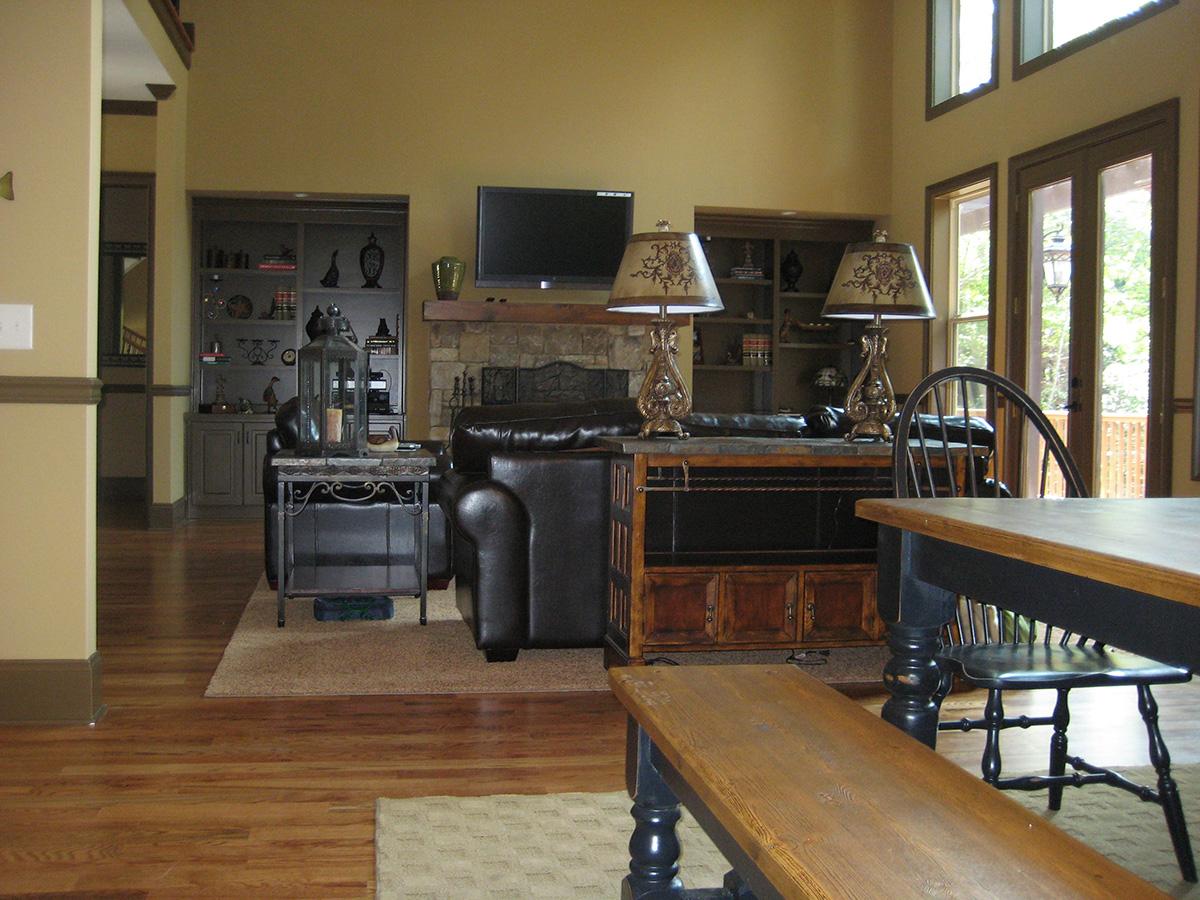 Plan 24334TW: Great Room with Loft - Image #10 - Craftsman, Mountain, Rustic, Vacation