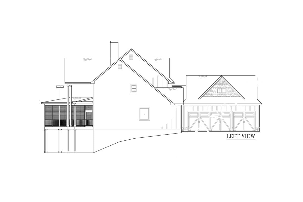 Plan 24334TW: Great Room with Loft - Image #42 - Craftsman, Mountain, Rustic, Vacation