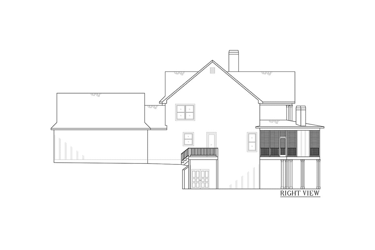 Plan 24334TW: Great Room with Loft - Image #44 - Craftsman, Mountain, Rustic, Vacation