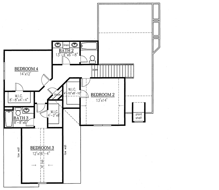 Plan 24336TW: Multiple Versions to Enjoy - Floor Plan - 2nd Floor - Traditional