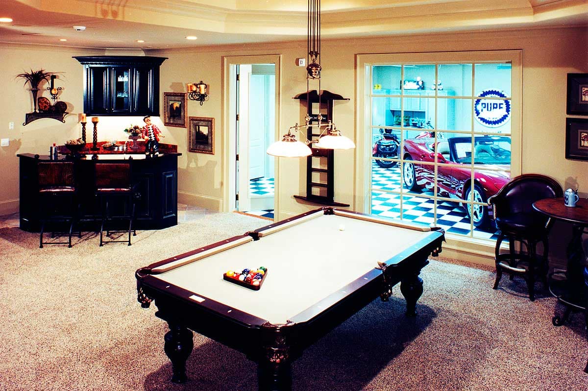 Plan 24346TW: Luxury 4-Bed Home Plan with Optional Finished Lower Level with Game Room and Display Garage - Image #17 - Craftsman, Southern, Traditional