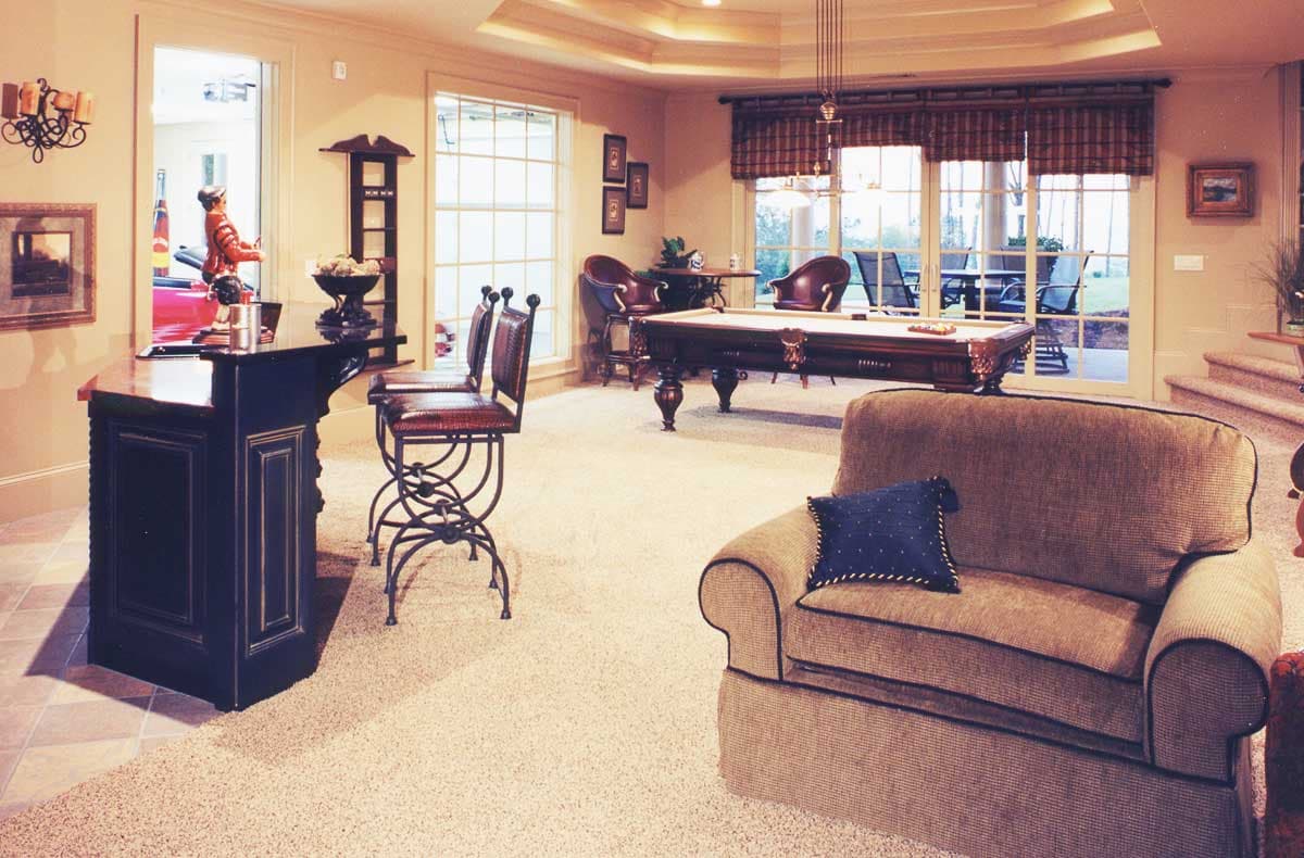 Plan 24346TW: Luxury 4-Bed Home Plan with Optional Finished Lower Level with Game Room and Display Garage - Image #8 - Craftsman, Southern, Traditional