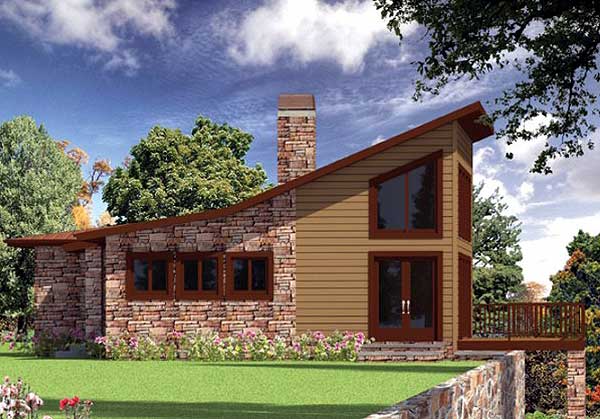 Plan 24355TW: Contemporary House Plan with Window-filled Vaulted Great Room - Image #26 - Coastal, Contemporary, Mid Century Modern, Mountain, Vacation