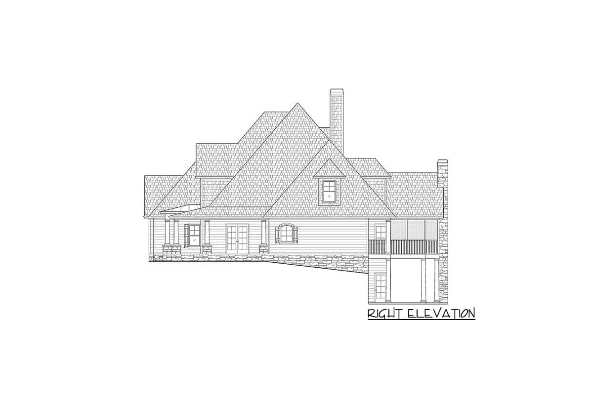 Plan 24356TW: Luxury House Plan in Two Sizes - Image #6 - European, New American, Southern, Traditional