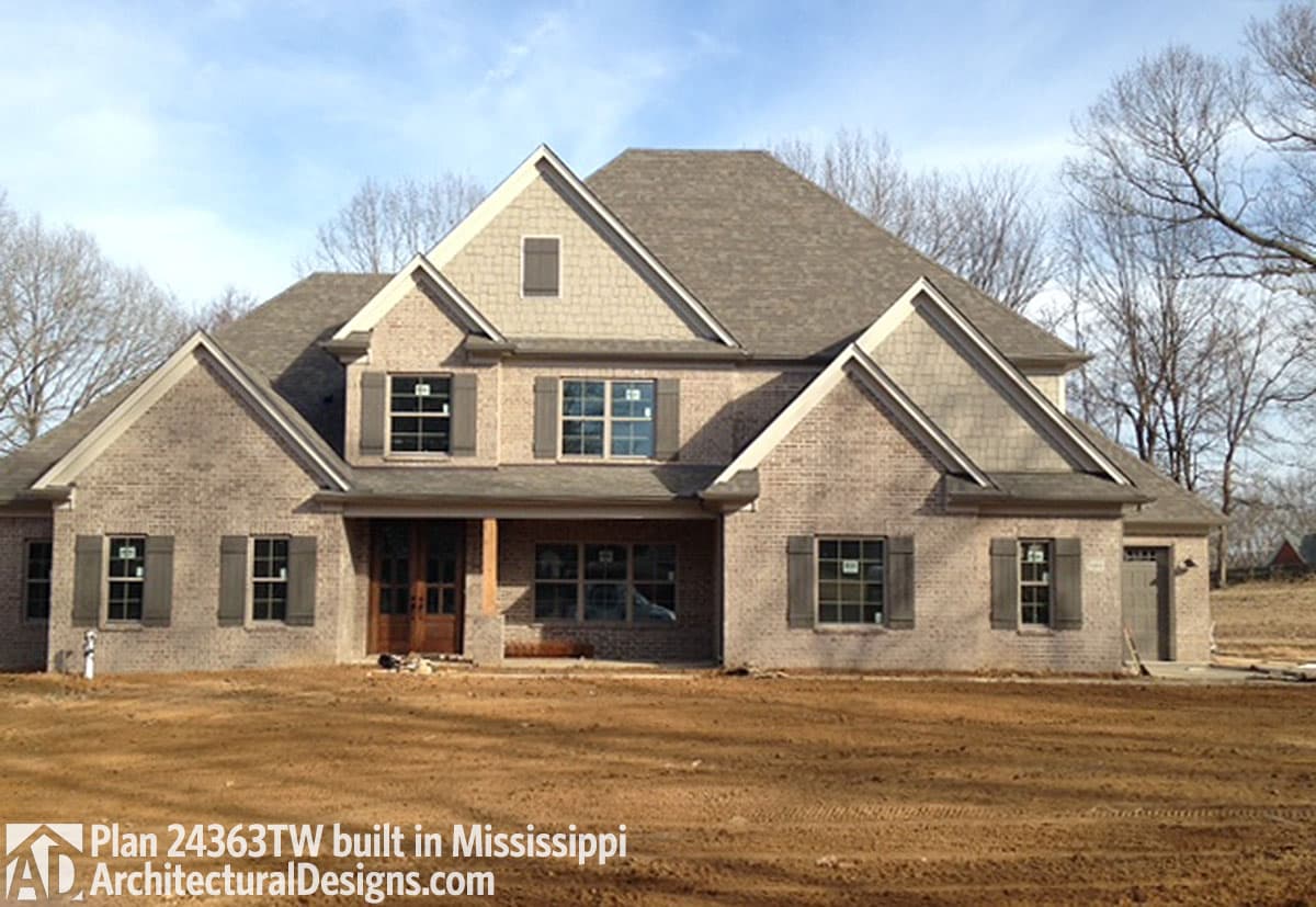 build gallery item - House Plan 24363TW comes to life in Mississippi!