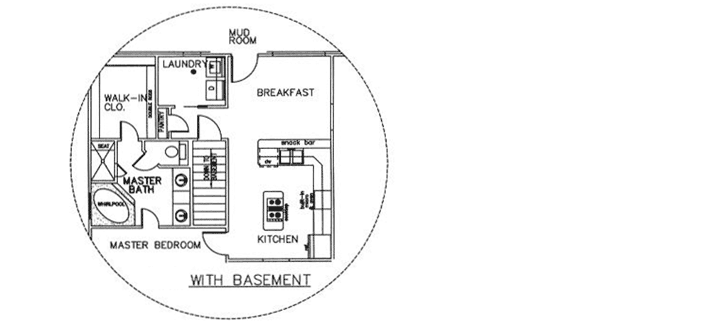Plan 2505DH: Country Charmer - Floor Plan - Optional Basement Stairs - Country, Southern
