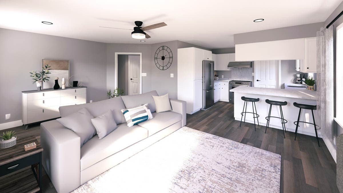 Plan 2513DH: Rustic Cottage in Multiple Versions - Image #5 - Cottage, Country, Rustic