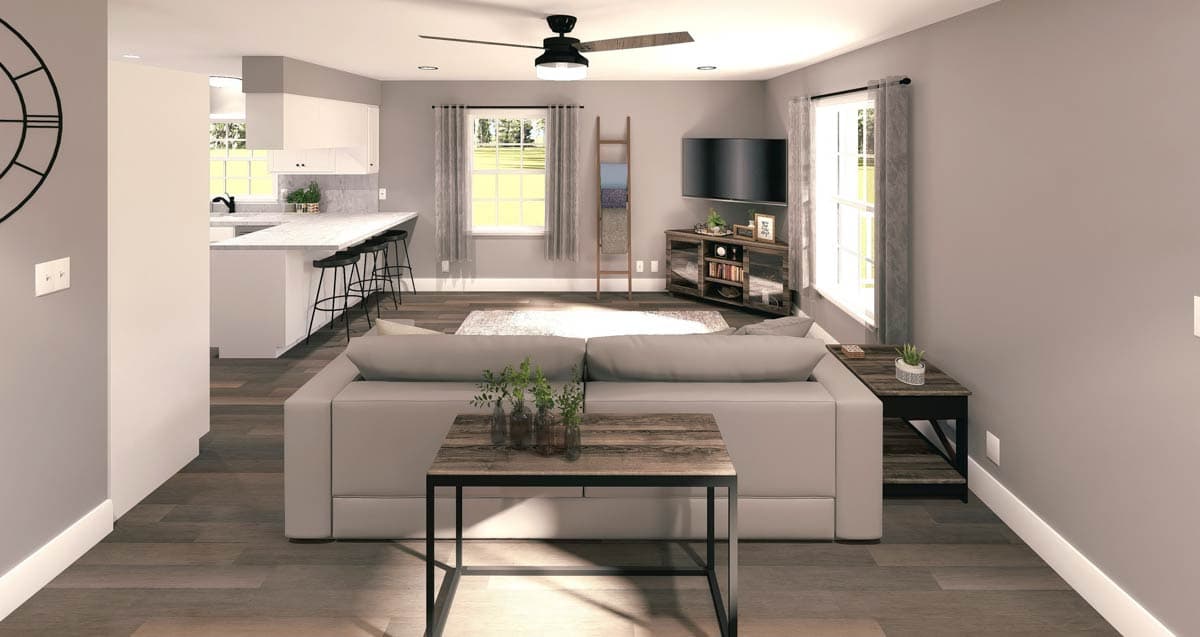 Plan 2513DH: Rustic Cottage in Multiple Versions - Image #6 - Cottage, Country, Rustic