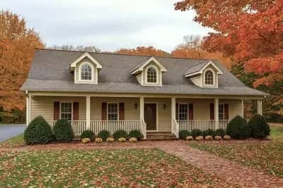 4-Bed Southern Country House Plan with Front Porch