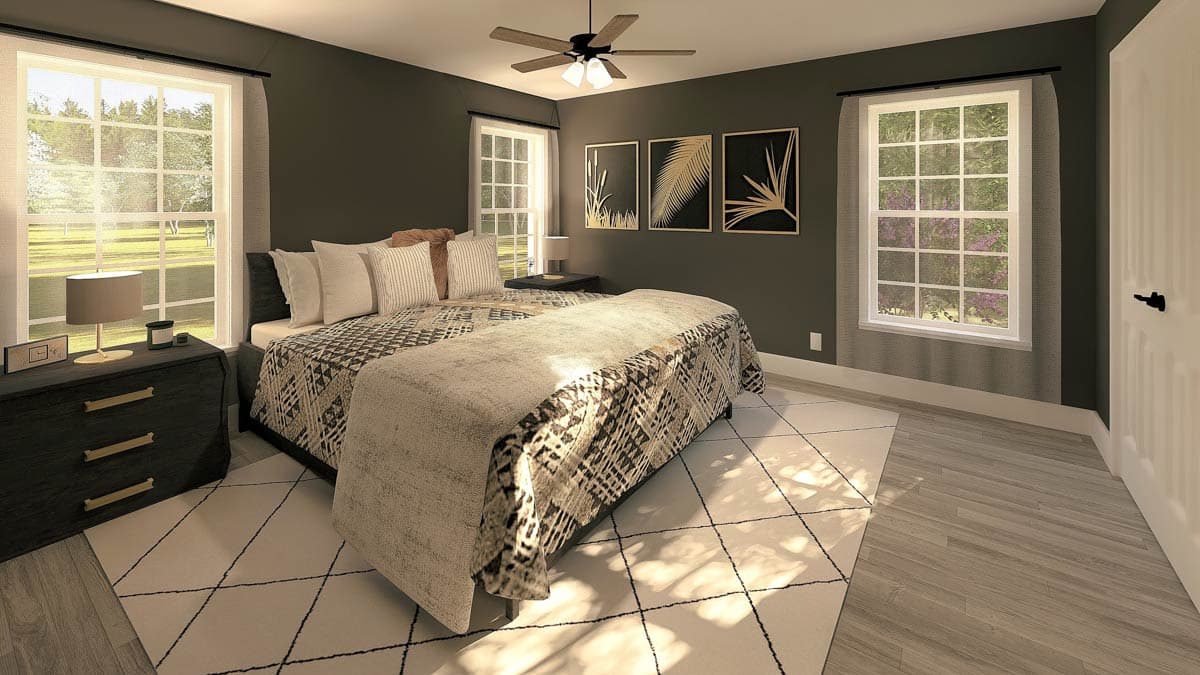 Plan 2545DH: 4-Bedroom Southern-Style House Plan with Formal Dining Room - 2435 Sq Ft - Image #14 - Country, Southern, Traditional