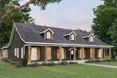 4-Bedroom Southern-Style House Plan with Formal Dining Room - 2435 Sq Ft