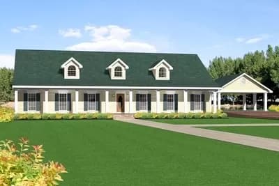 Grand Porch Front and Rear