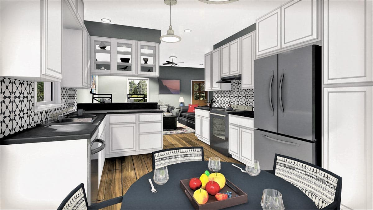 Plan 2577DH: Charming 3-bed Country Cottage - Image #7 - Cottage, Country, Southern