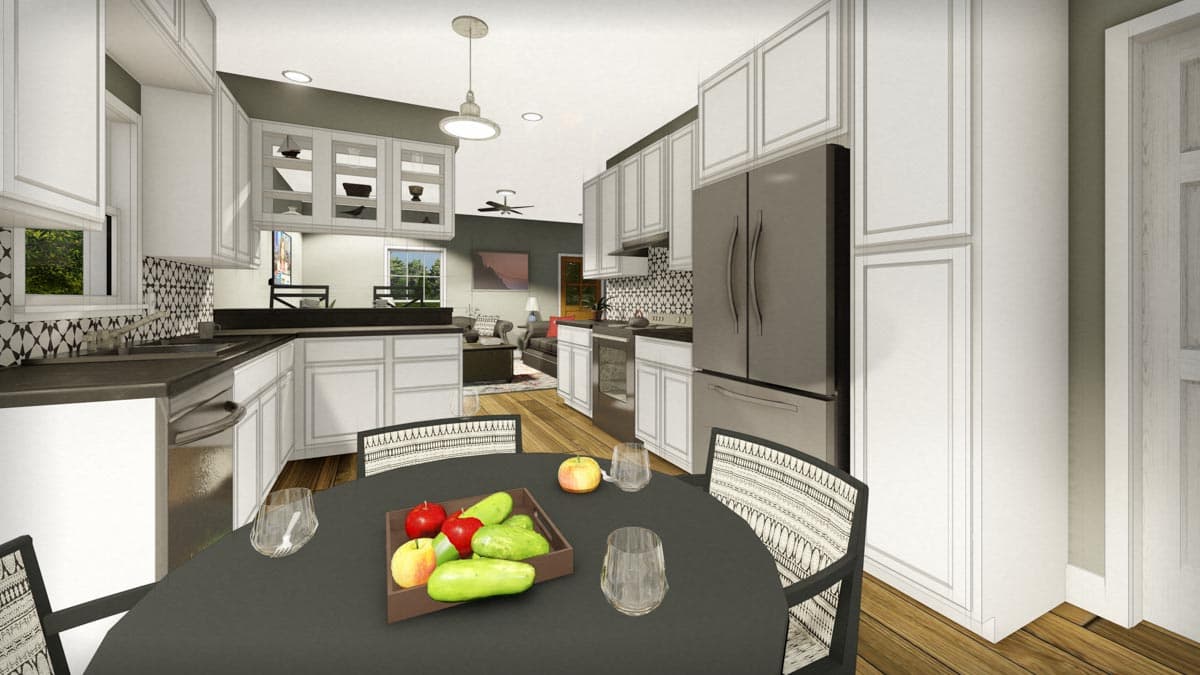 Plan 2577DH: Charming 3-bed Country Cottage - Image #9 - Cottage, Country, Southern