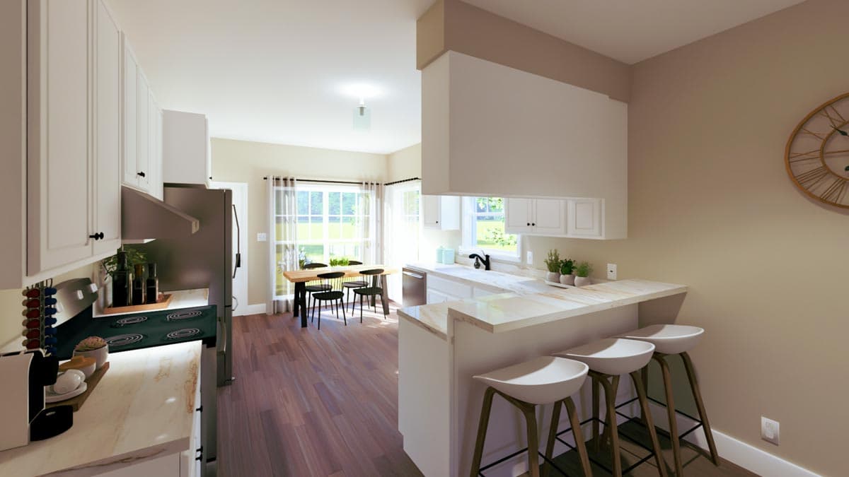 Plan 2580DH: Tidy Craftsman Cottage - 1327 Sq Ft - Image #22 - Cottage, Craftsman