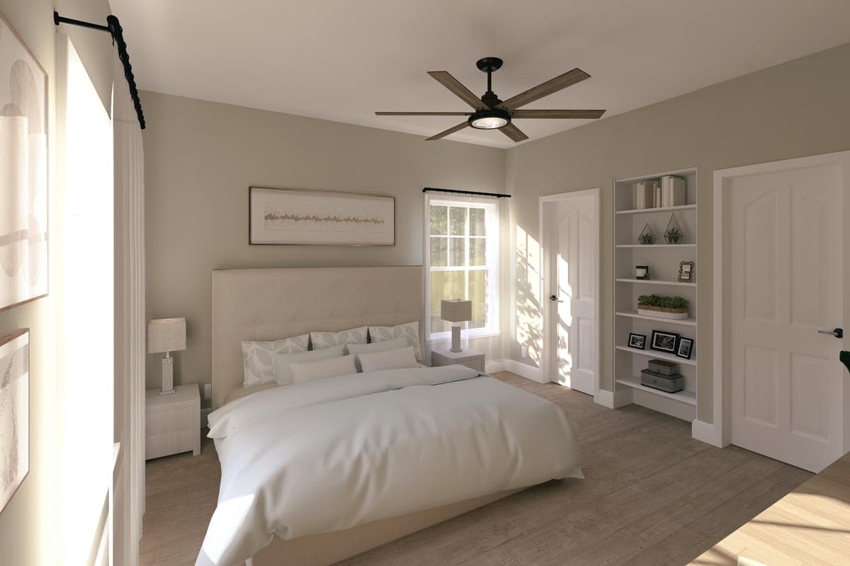 Plan 2580DH: Tidy Craftsman Cottage - 1327 Sq Ft - Image #6 - Cottage, Craftsman