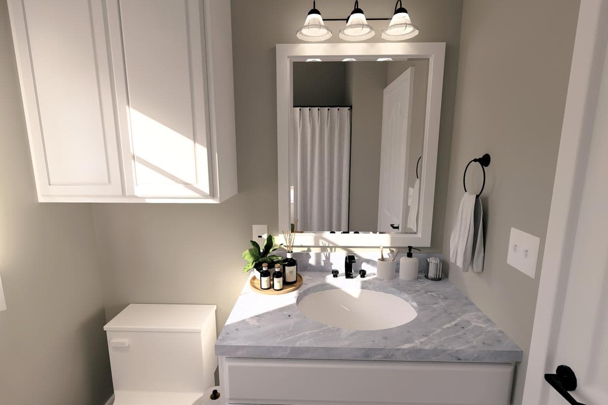 Plan 2580DH: Tidy Craftsman Cottage - 1327 Sq Ft - Image #7 - Cottage, Craftsman