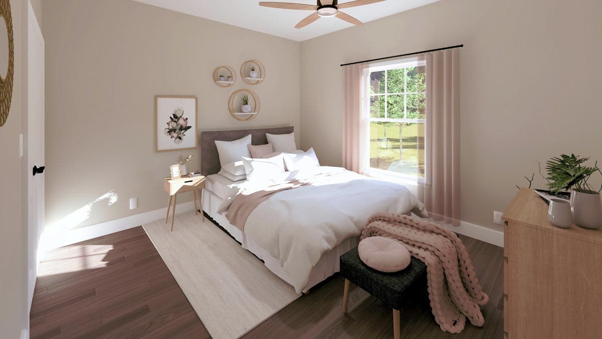 Plan 2580DH: Tidy Craftsman Cottage - 1327 Sq Ft - Image #8 - Cottage, Craftsman