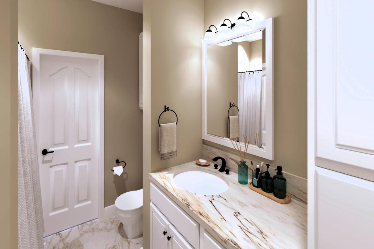 Plan 2580DH: Tidy Craftsman Cottage - 1327 Sq Ft - Image #9 - Cottage, Craftsman