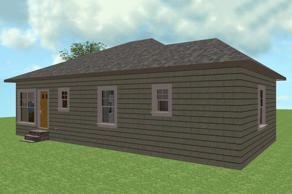 Plan 2580DH: Tidy Craftsman Cottage - 1327 Sq Ft - Image #23 - Cottage, Craftsman