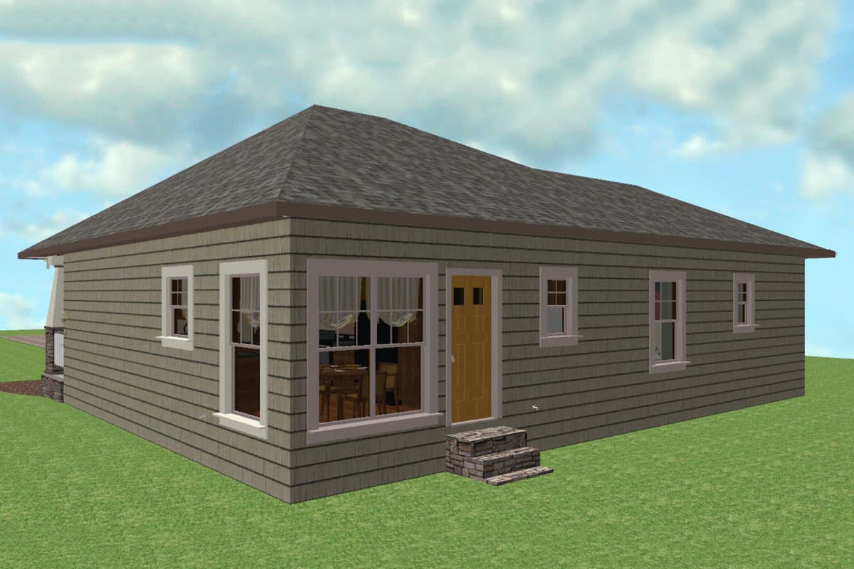 Plan 2580DH: Tidy Craftsman Cottage - 1327 Sq Ft - Image #21 - Cottage, Craftsman