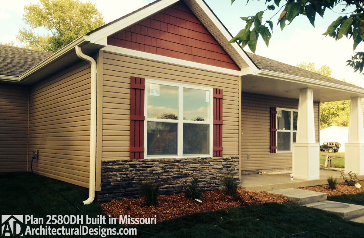 build gallery item - House Plan 2580DH built in Missouri!