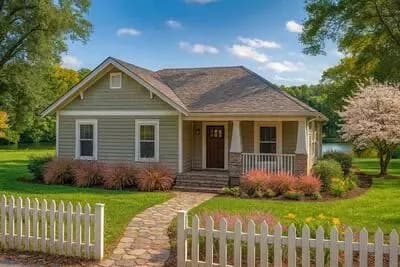 4-Bed Country Cottage House Plan with Covered Porch