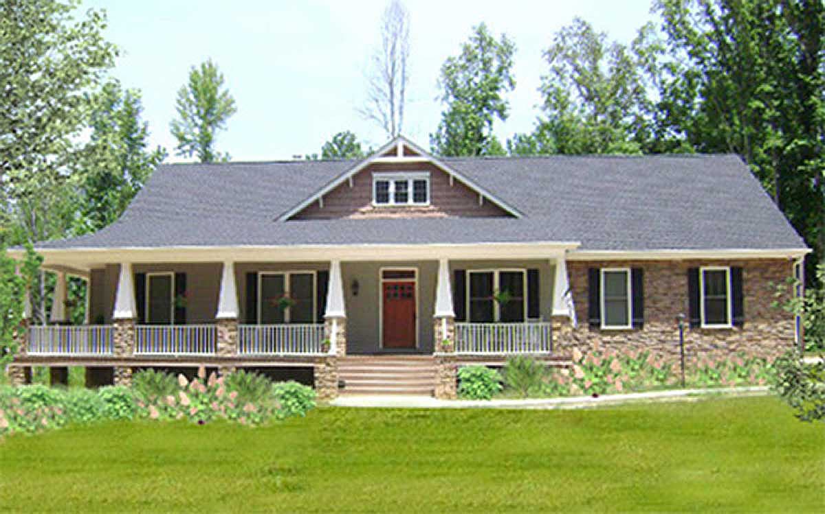Plan 2589DH: Wraparound with Porch and Sunroom in Back - Image #12 - Craftsman, Southern