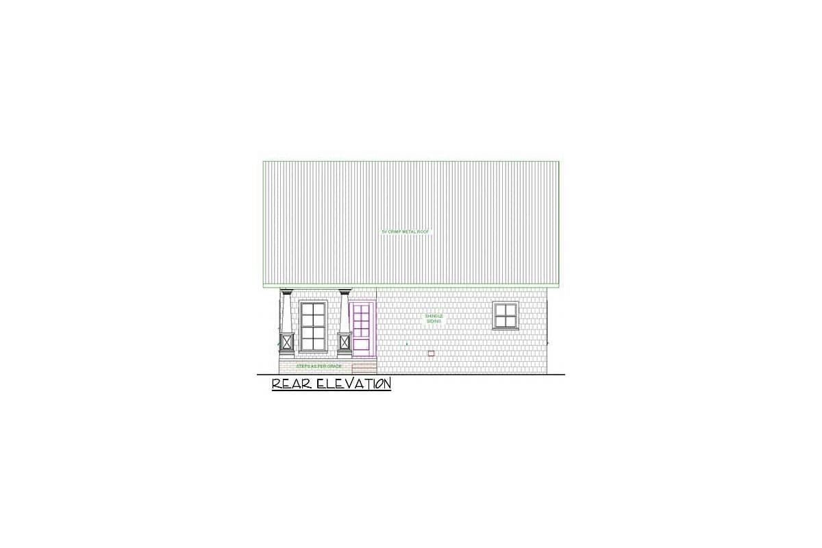 Plan 2591DH: Charming Country Cottage - 1122 Sq Ft - Image #11 - Cottage, Country