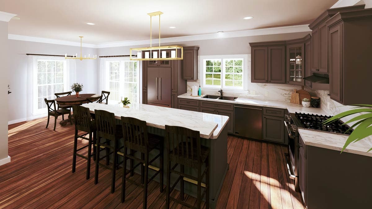 Plan 2592DH: Single-Story Southern Country House Plan with Formal Dining Room - 1958 Sq Ft - Image #9 - Country, Southern