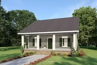 Cozy 2 Bed Cottage House Plan