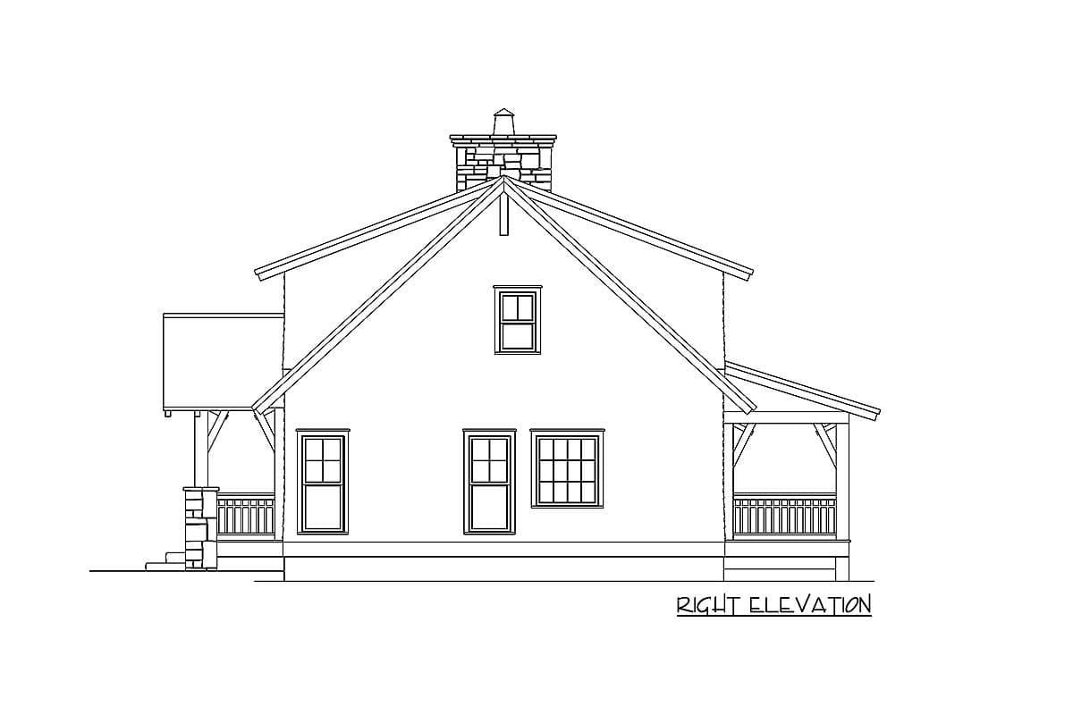 Plan 26619GG: Mountain Home Plan with Charm and Warmth - 1667 Sq Ft - Image #6 - Cabin, Cottage, Country, Craftsman, Mountain, Rustic, Shingle, Vacation