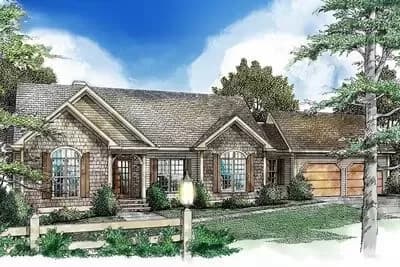 Delightful Mountain Ranch Home Plan