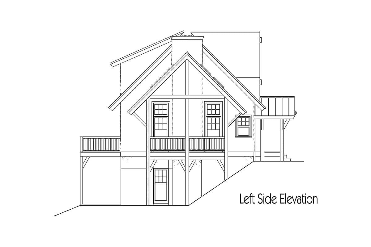 Plan 26696GG: Rustic Cottage Home Plan with Second Floor Master - 1405 Sq Ft - Image #14 - Cabin, Cottage, Country, Mountain, Rustic, Vacation