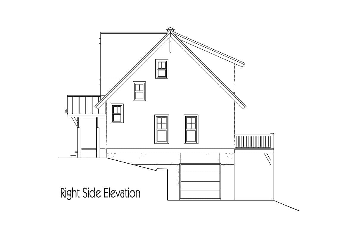 Plan 26696GG: Rustic Cottage Home Plan with Second Floor Master - 1405 Sq Ft - Image #15 - Cabin, Cottage, Country, Mountain, Rustic, Vacation