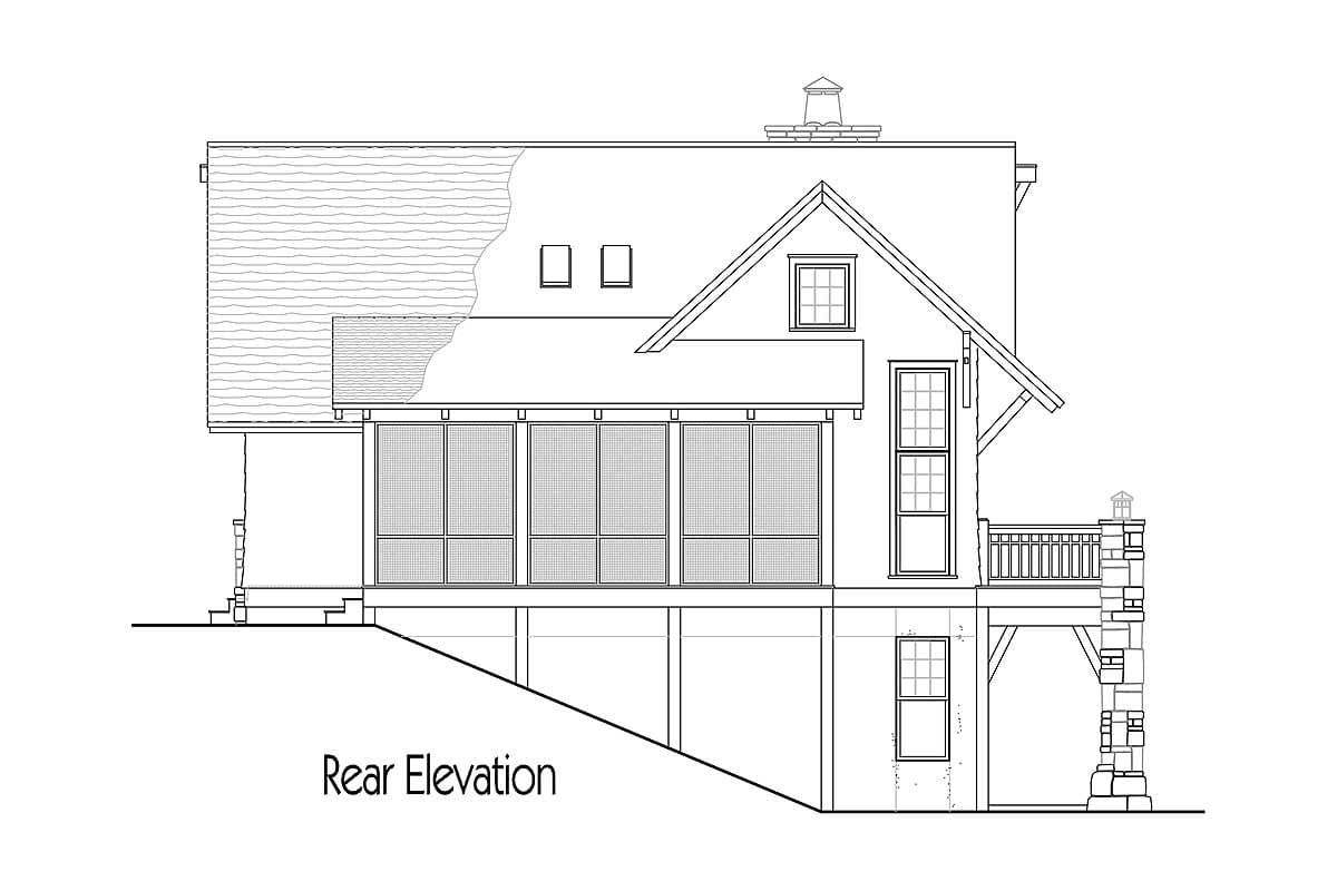 Plan 26708GG: Craftsman Cottage With Great Outdoor Spaces - Image #7 - Cabin, Cottage, Craftsman, Mountain, Rustic, Vacation