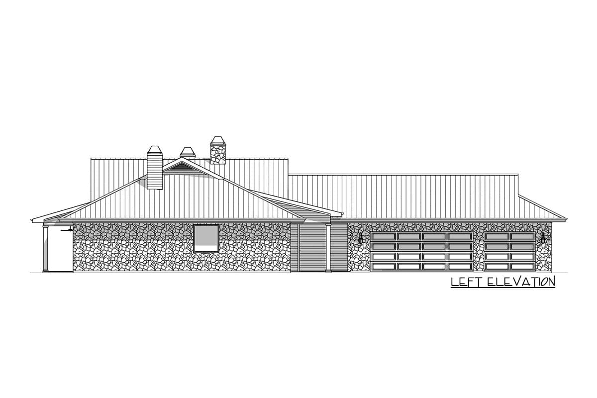 Plan 28902JJ: Country Ranch House Plan with Two Porches and a Breezeway - Image #7 - Country, Craftsman, Farmhouse, Hill Country, Ranch, Rustic, Southern, Traditional