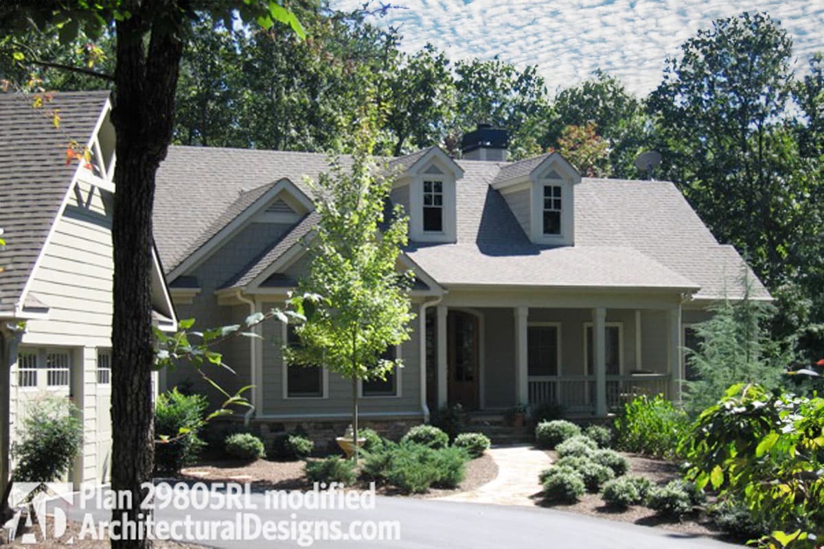 Plan 29805RL: 4-Bed Country House Plan with Detached Garage and Opt. Finished Basement - 1,768 Sq Ft - Image #4 - Cottage, Country, Craftsman, Rustic, Traditional