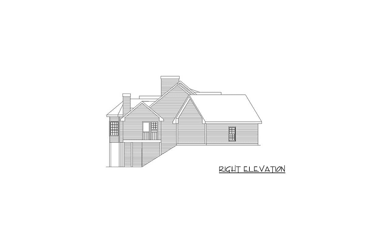 Plan 29805RL: 4-Bed Country House Plan with Detached Garage and Opt. Finished Basement - 1,768 Sq Ft - Image #7 - Cottage, Country, Craftsman, Rustic, Traditional